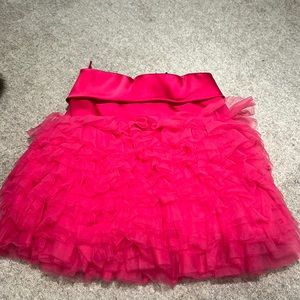 MONNALISA COUTURE ruffled skirt in pink size XS